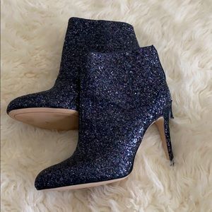 Sam Edelman Size 7.5 glitter black boots